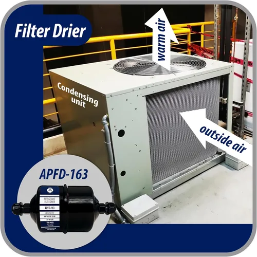 Miniatura 7 de Appli Parts APFD-163 3/8 pulg. Filtro Drier de Línea Líquida de Refrigerante AC para Refrigeración HVAC 163 Conexión SAE Flare universal