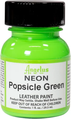 Angelus Pintura para cuero neón, 1 onza, verde paleta Paleta verde