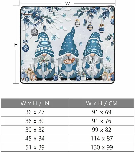 Miniatura 65 de Cubierta magnética azul para chimenea, detiene la pérdida de calor, pantalla de chimenea para interiores, bolas de gnomos de Navidad, árbol de copo