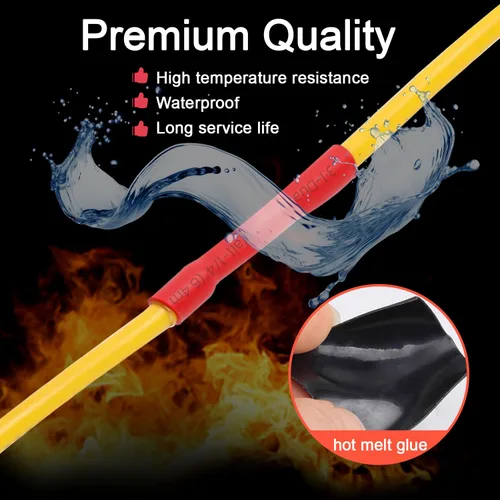 Miniatura 7 de 8 piezas de terminales de cable de cobre estañado de servicio pesado 1/0 AWG con espárrago de 3/8" y 8 piezas de terminales 1/0 AWG con espárrago