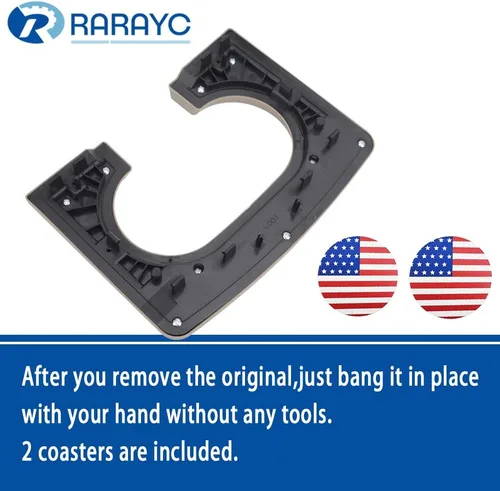 Miniatura 4 de Soporte de taza de repuesto para consola central, color negro, compatible con Ford F-150 2004-2014, consola de asiento de banco F150, accesorios