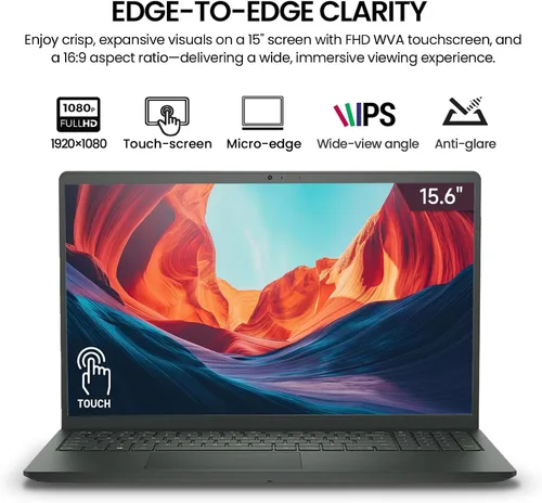 Miniatura 5 de Dell Computadora portátil con pantalla táctil de 15.6 pulgadas, pantalla táctil FHD IPS de 15.6 pulgadas, Intel Core i7 de 13ª