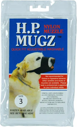 Miniatura 11 de Hamilton Pet & Equine Hamilton H.P. Mugz - Bozal ajustable de nailon suave de ajuste rápido, 4 a 4-1/2 pulgadas, color negro