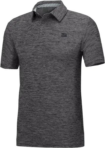 Three Sixty Six camisa de golf para hombre, polo atlético dry fit de tipo informal, con cuello y manga corta.