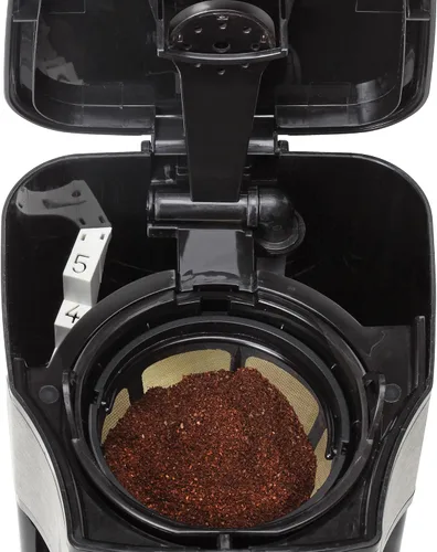 Miniatura 2 de Capresso Mini cafetera de goteo de 5 tazas, negro y acero inoxidable