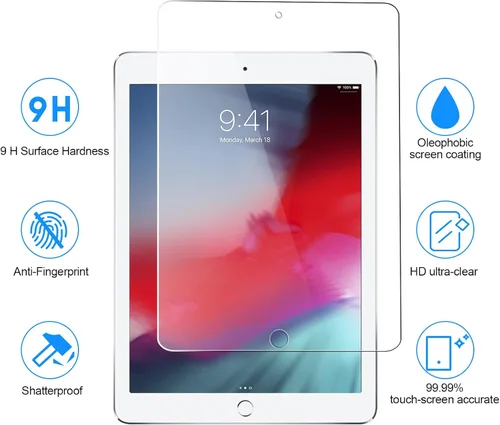 Miniatura 2 de SIBEITU Protector de pantalla para iPad Mini 5/4ª generación, dureza 9H, protector de película de vidrio templado de 7.9 pulgadas (paquete de 2)