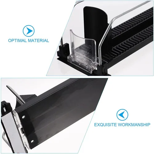 Miniatura 4 de Organizador de bebidas para nevera, dispensador de latas de soda con deslizador automático, organizador de botellas de refrigerador, soporte