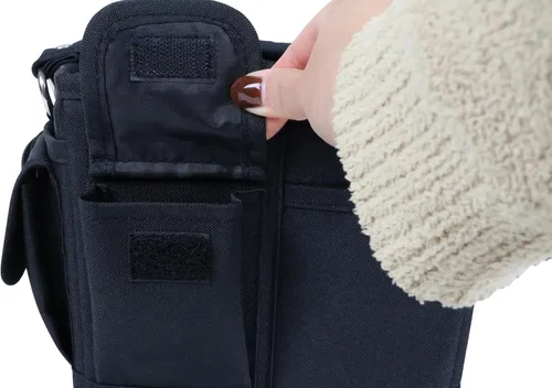 Miniatura 7 de Everything Mary Junior Deluxe Store & Tote Organizer - Bolso negro para manualidades con asas, organizador de almacenamiento plegable para álbumes
