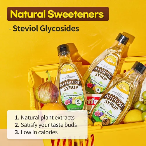 Miniatura 5 de Your Kitchen Allulose - Jarabe de alulosa cetogénico 99.7 %, edulcorante cero calorías, jarabe fino de mezcla de stevia, bajo glucémico, sin
