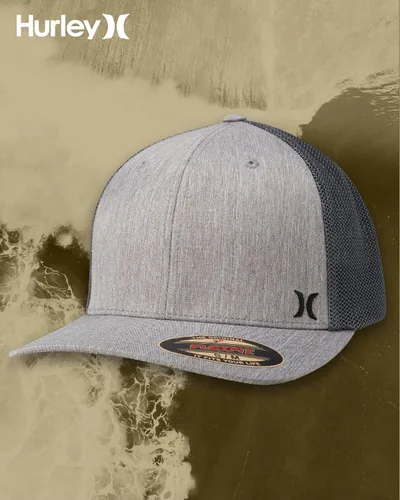 Miniatura 7 de Hurley Gorras para hombre - Gorra de béisbol Mini Icon Mesh Panel - Sombreros ajustados para hombre