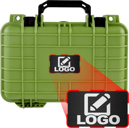 Miniatura 13 de Eylar Caja rígida para equipo de protección y cámara con placa de logotipo personalizada, caja seca impermeable con espuma de 11.6 pulgadas, 8.3