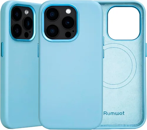 Miniatura 13 de Funda de cuero genuino para iPhone 13 Pro, cuero de grano completo, compatible con MagSafe y carga inalámbrica, bisel de la cámara con botones