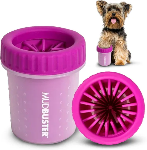 Dexas MudBuster - Limpiador de patas de perro portátil Fucsia