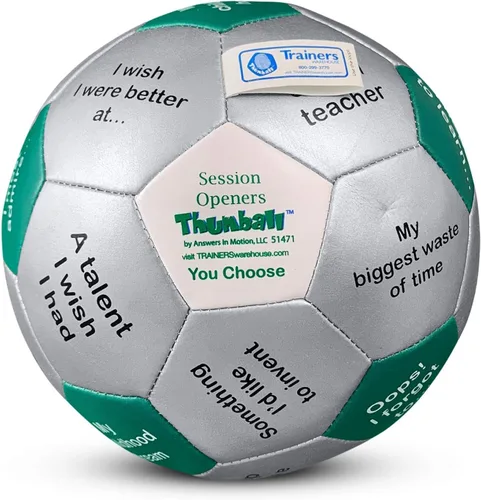 Miniatura 26 de Trainers Warehouse Colección Thumball de 6 pulgadas, 32 indicaciones para conversación, formación de equipos, relación y entrenamiento