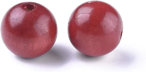Miniatura 20 de Craftdady 200 cuentas espaciadoras redondas de madera natural negra de 0.394 pulgadas (0.394 in), cuentas sueltas para manualidades, joyería