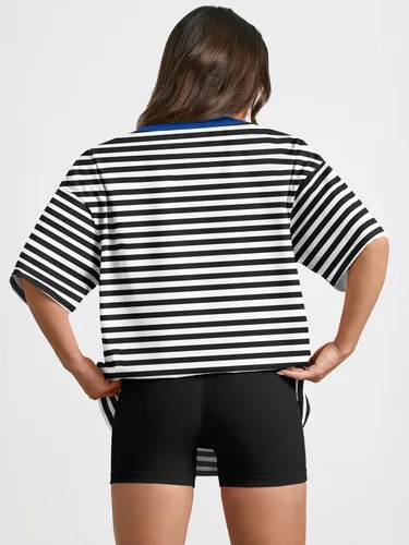 Miniatura 11 de Trendy Queen - Camisetas de entrenamiento de moda para mujer, camisetas atléticas de manga corta para verano y primavera, disponibles en tallas