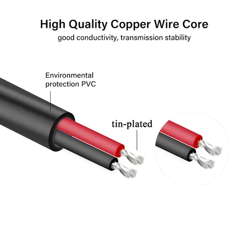 Miniatura 5 de Cable de repuesto de 18AWG 4 pines DIN macho coleta DIY para sistema de cámaras CCTV cargadores adaptador (4.9 pies)