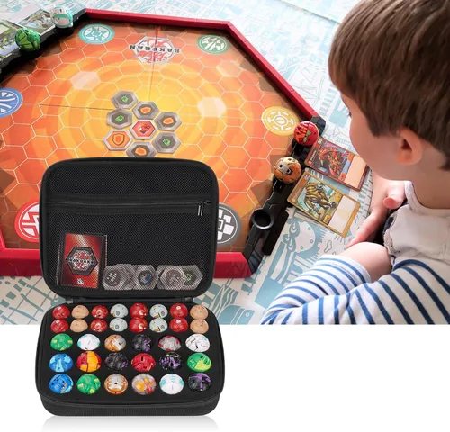 Miniatura 6 de Toy Storage Box Compatible with Bakugan Battle Planet,BakuCores,Armored Alliance,Geogan Rising,Sponge is Pre-Slotted in Two Sizes,Compatible with