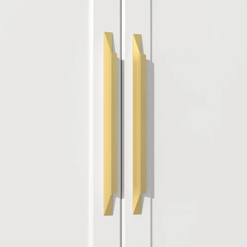 Miniatura 8 de Goldenwarm - Paquete de 5 manijas negras para cajones de 3-3/4 pulgadas, herrajes modernos para armarios, manijas para puertas de baño y vestidores
