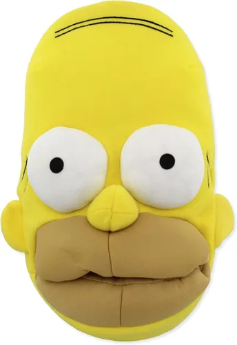 The Simpsons Pantuflas faciales 3D Homer Simpson de felpa novedosas para hombres y adultos