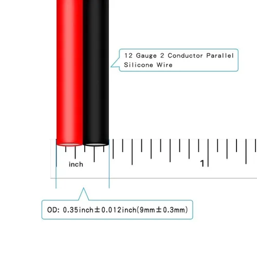 Miniatura 9 de BNTECHGO Cable de silicona calibre 12, 10 pies rojo y 10 pies negro, cable flexible de cobre estañado trenzado 12 AWG Alambre de silicona rojo
