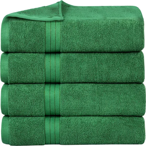 Miniatura 20 de Bliss Casa Paquete de 2 toallas de baño jumbo de algodón de gran tamaño de 35 x 70 pulgadas, ultrasuaves y altamente absorbentes, de secado rápido