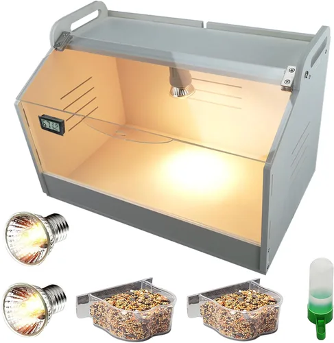 Caja inteligente para cría 10-15 recién nacidos, pollitos, codorniz, pájaros, animales pequeños, incubadoras manuales, calentador de aves de corral,