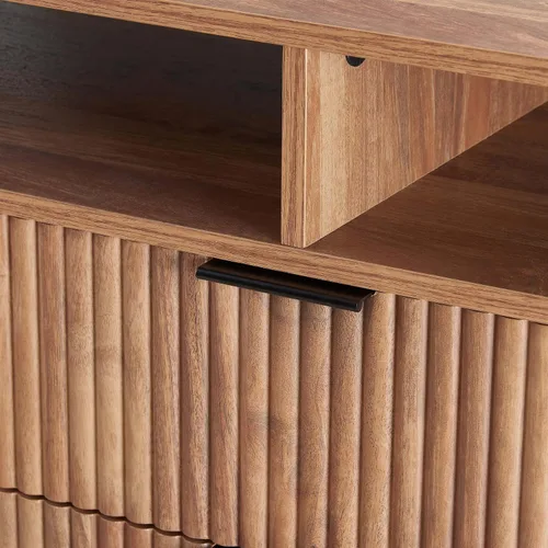 Miniatura 7 de Manhattan Comfort Dumbo - Soporte de TV moderno de mediados de siglo para televisores de hasta 60 pulgadas, centro de entretenimiento en casa