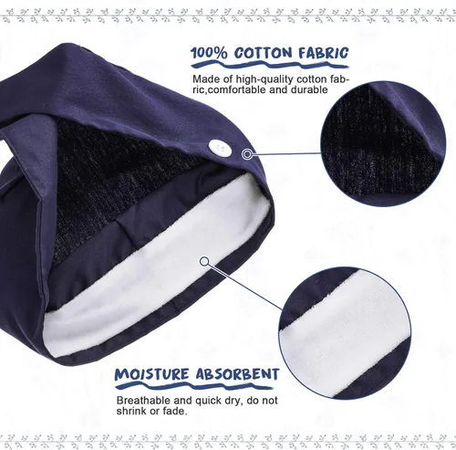 Miniatura 4 de 6 gorras quirúrgicas con botones y banda para el sudor ajustable para mujeres y hombres multicolor Multi