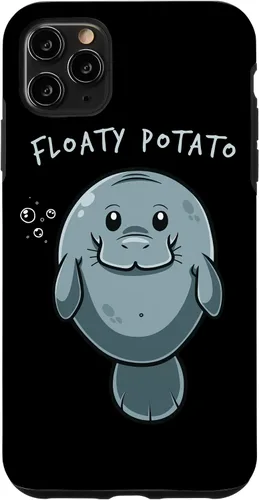 Miniatura 12 de iPhone 11 Floaty Potato Manatí Chubby Sirena Sea Vaca Animal Estuche de Regalo