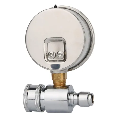 Miniatura 6 de Kit de manómetro para lavadora a presión de 2-1/2", conexión rápida de 3/8 pulgadas, lavadora a presión de 5000 psi, relleno de líquido