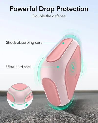 Miniatura 6 de ESR Funda para AirPods Pro 2, compatible con Funda de AirPods Pro de 2ª/1ª generación (2023/2022/2019), compatible con MagSafe, cubierta de Rosa