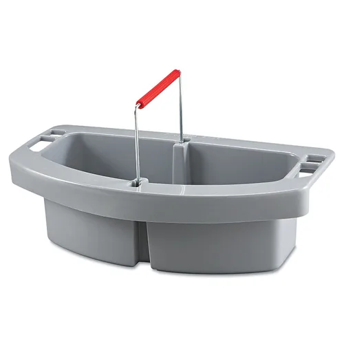 Miniatura 2 de Rubbermaid Commercial BRUTE Maid Caddy compatible con contenedores BRUTE de 44 galones, gris, para almacenamiento de herramientas de limpieza