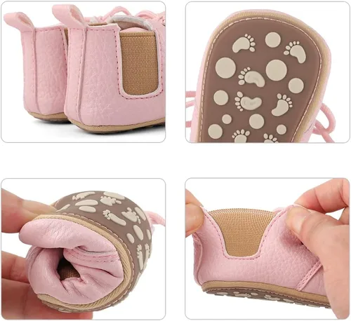 Miniatura 5 de ESTAMICO Zapatos para bebés niños Prewalker PU Sneakers