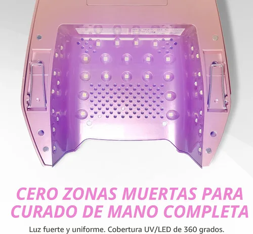 Miniatura 3 de iGel Beauty Hybrid PRO 2.0 Lámpara de uñas UV/LED – Secador de uñas inalámbrico recargable de 48 W, secado a mano completo, sensor de movimiento