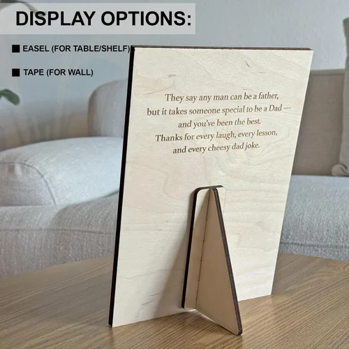 Miniatura 5 de Marco personalizado First Dad Now Grandpa – Regalos para el Día del Padre para el abuelo de parte de los niños – Regalo de papá primerizo – Placa