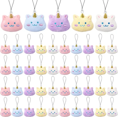 Miniatura 15 de Libima 150 piezas de mini animales de peluche de mar, animales de frutas de peluche para llavero, juego para carnaval, cumpleaños, aula, premios