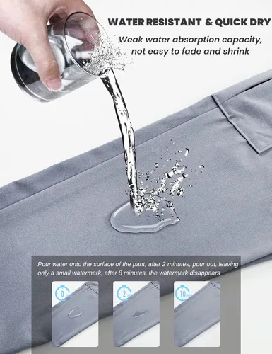 Miniatura 4 de Arunlluta Pantalones de senderismo para mujer, ligeros, de secado rápido, con bolsillos, resistentes al agua, pantalones de viaje