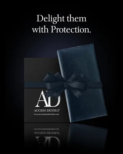 Miniatura 6 de Funda de cuero genuino para hombres y mujeres Funda para libro de cheques para duplicar cheques, billetera RFID