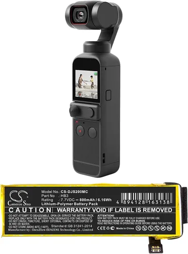 Miniatura 5 de Batería de 800 mAh / 6.16 Wh para DJI Osmo Pocket, Osmo Pocket 2, Osmo Pocket II PN: DJI HB3