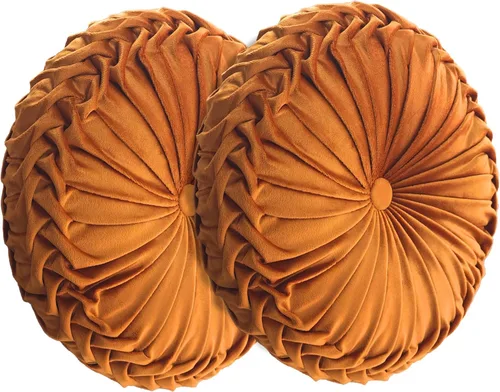Miniatura 15 de JMGBird Almohadas con forma de calabaza de 14.5 pulgadas, cojines decorativos de primavera para decoración del hogar, almohadas decorativas