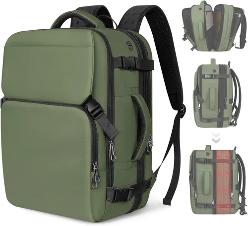 Miniatura 92 de Mochila de Viaje Snoffic para Mujer, Negro, 17 pulg.