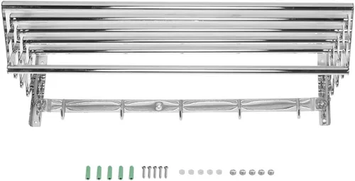Miniatura 5 de Stainless Steel Retractable Towel Rack Bathroom Organizer Home Hotel Use