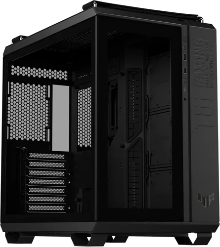 Miniatura 14 de ASUS TUF Gaming GT501 - Funda para juegos de torre media, soporte EATX, 4 ventiladores preinstalados, panel frontal USB 3.0, vidrio templado