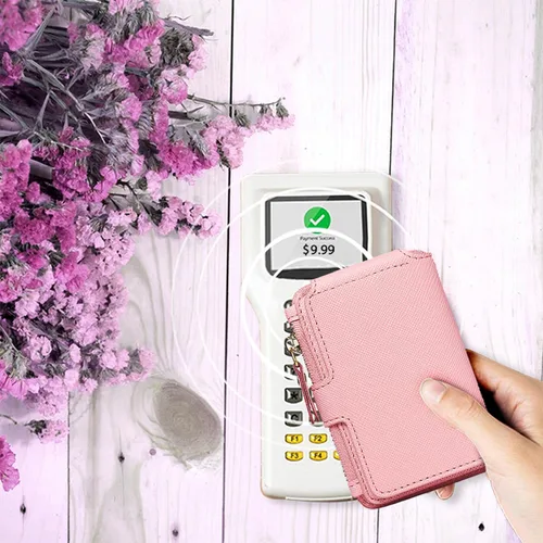 Miniatura 8 de M-Plateau Estuches para tarjetas, fundas de cuero para tarjetas e identificación, tarjetero para tarjetas de crédito, cartera pequeña para tarjetas