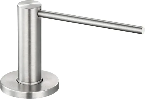 GAPPO Dispensador de jabón para fregadero de cocina, dispensador de jabón integrado para fregadero, cabezal de bomba de acero inoxidable de níquel