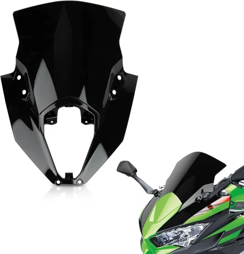 Parabrisas para Ninja 650 ER6F 2020-2025 - PSLER Parabrisas Deflector de Viento Protector Carenado para 650 ER6F 2020-2025 (Negro)