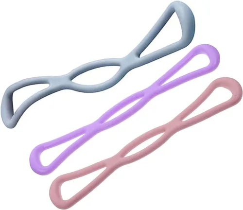 BESTonZON 3Pcs Resistance Bands Yoga Stretch Strap Elastic Workout Bands High Elasticity for Back, Shoulder, and Chest Training Fitness Exercise