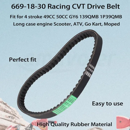 Miniatura 2 de 669 18 30 CVT Correa de transmisión para GY6 50cc 80cc motor chino ciclomotor scooter Quad 4 ruedas Go Kart ATV.