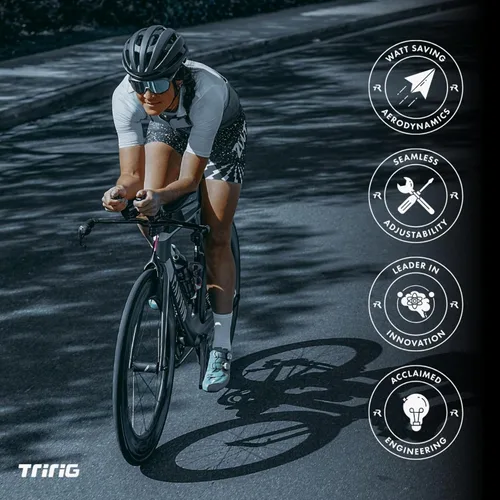 Miniatura 5 de TRIRIG Polymount 3 en 1 Aero Bars Out Front Bike Computer Mount BTA Soporte y elevador con abrazadera de cámara de acción - Compatible con soporte